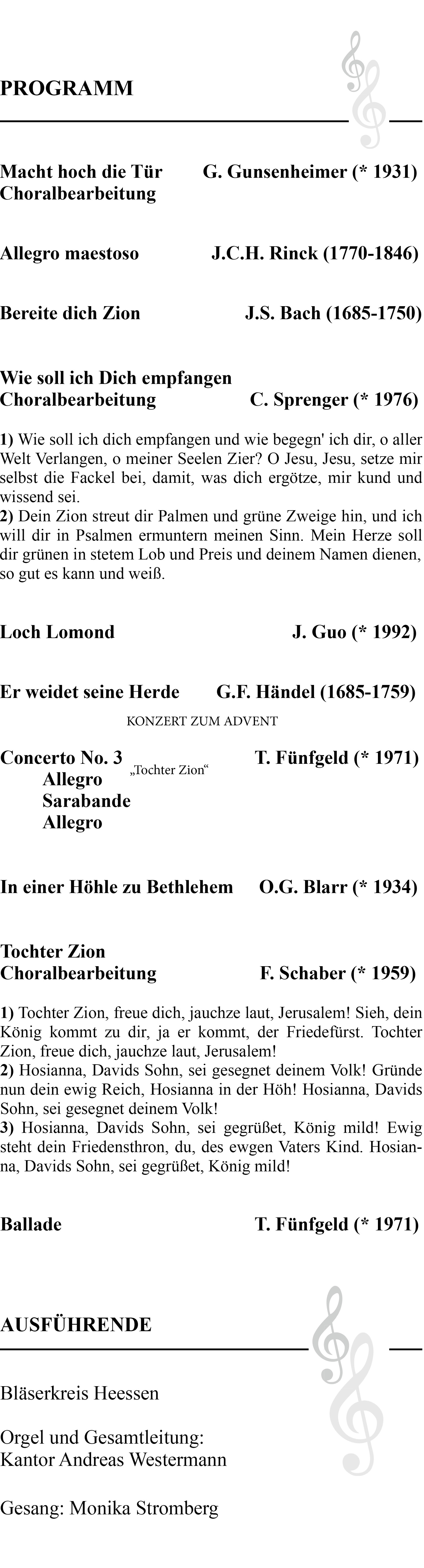 Benefizkonzert 2025 – Tochter Zion